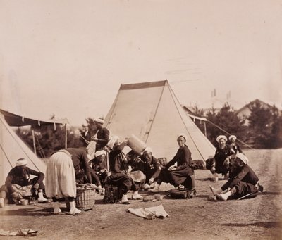 Zouavernes måltid af Gustave Le Gray