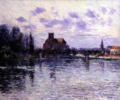 Auxerre katedral af Gustave Loiseau