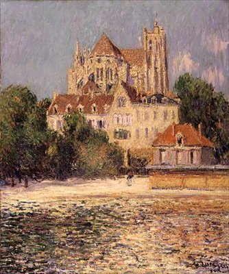 Auxerre katedral af Gustave Loiseau