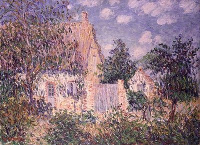 Sommerhus ved St. Cyr du Vaudreuil (olie på lærred) af Gustave Loiseau