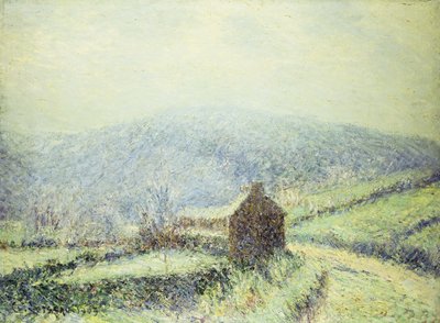 Rimfrost ved Huelgoat, Finistere; Hvid gelé med Huelgoat Finistere, 1903 af Gustave Loiseau