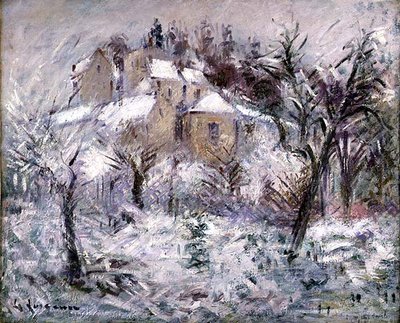 Huse ved Pontoise af Gustave Loiseau
