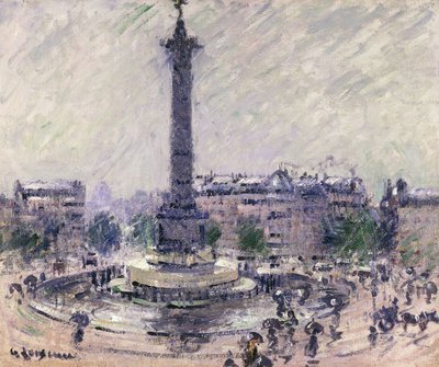 Paris, Place de la Bastille, ca. 1922 af Gustave Loiseau