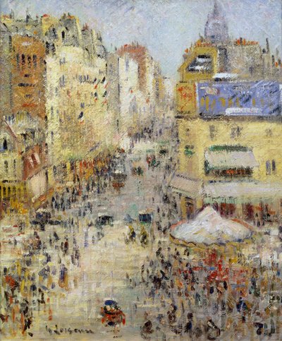 Den 14. juli i Paris, Rue de Clignancourt, 1925 af Gustave Loiseau