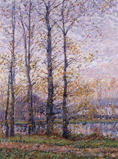The Banks of the Oise ved Precy; Les Bords de l"Oise a Precy, af Gustave Loiseau