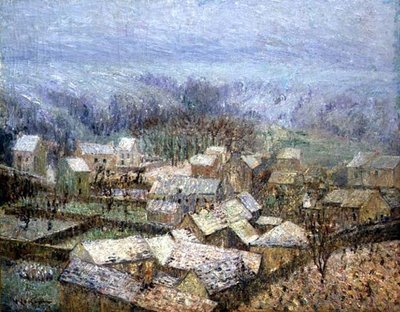 Winter at Pontoise (olie på lærred) af Gustave Loiseau