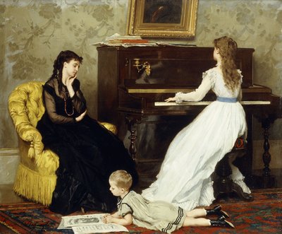 Øver sig, af Gustave Léonard de Jonghe