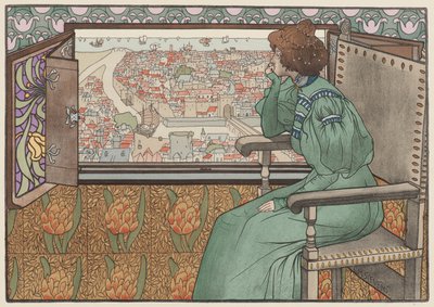 Solveig, omkring 1897. af Gustave Max Stevens