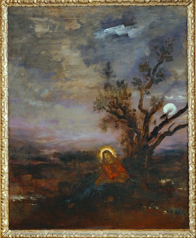 Kristus på Oliebjerget (maleri på lærred) af Gustave Moreau