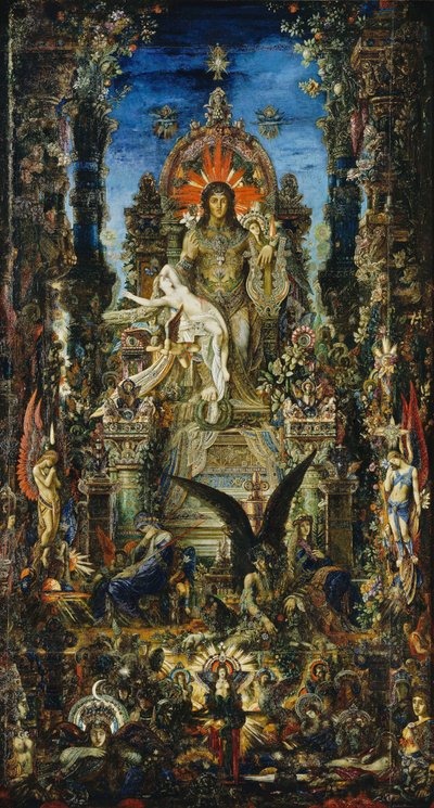Jupiter og Semele, 1894-95 af Gustave Moreau