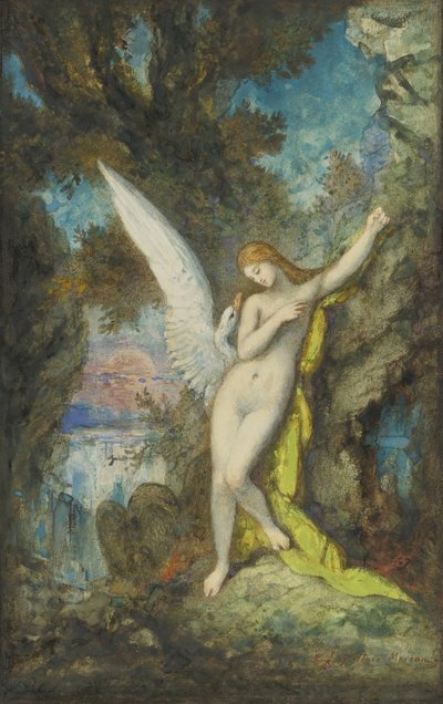 Leda og Svanen af Gustave Moreau