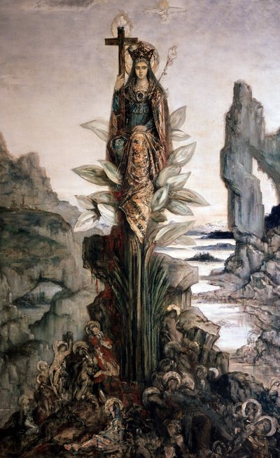 Mystic Flower af Gustave Moreau. af Gustave Moreau