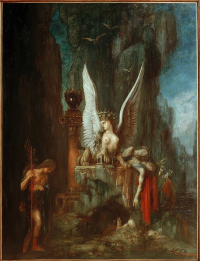 Ødipusrejsende eller Ligestilling før døden af Gustave Moreau