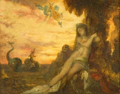 Perseus og Andromeda, ca. 1870 (olie på panel) af Gustave Moreau