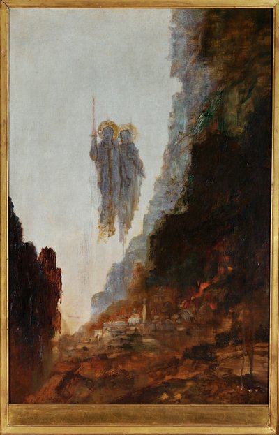 Englene i Sodoma af Gustave Moreau