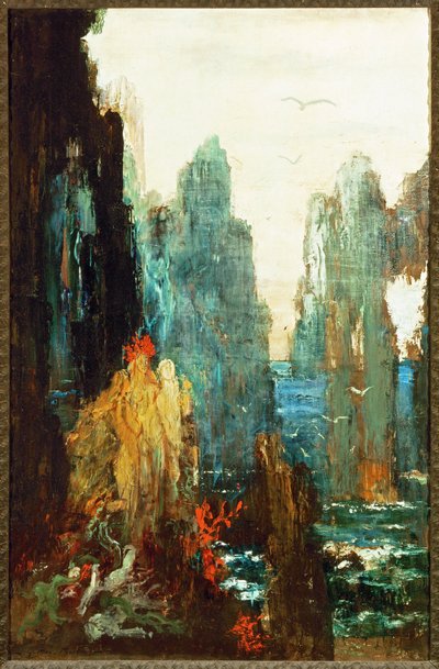 Sirenerne (maleri på lærred) af Gustave Moreau