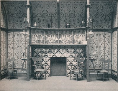 Inglenook designet af G. Serrurier, 1898 af Gustave Serrurier Bovy