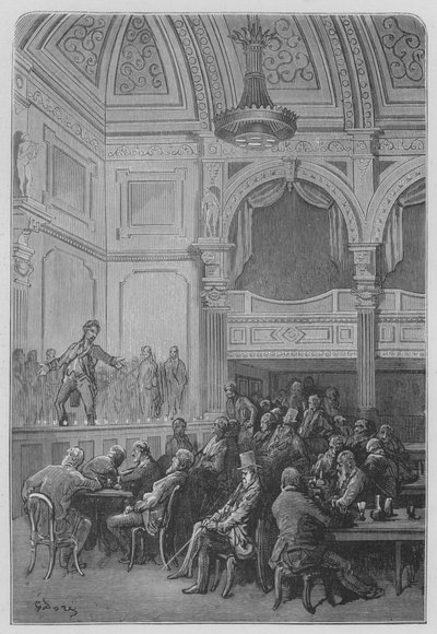 Cafe-koncert af Gustave after Dore