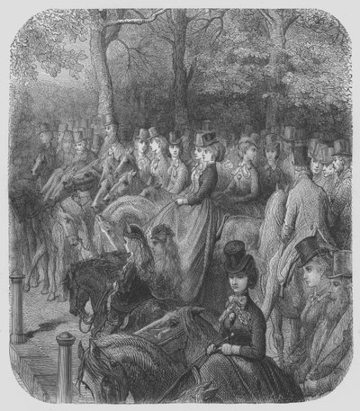 Hyde-Park, Amazonerne af Gustave after Dore