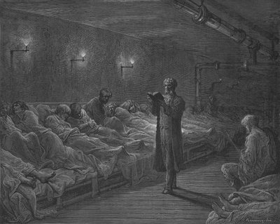 En verdslig prædikant af Gustave after Dore