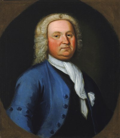 Dr. Gustavus Brown, 1742. af Gustavus Hesselius