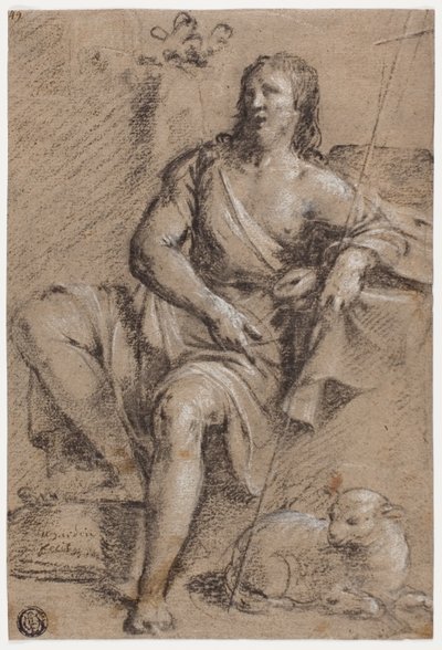 Johannes Døberen eller Kristus den gode hyrde af Guy Francois