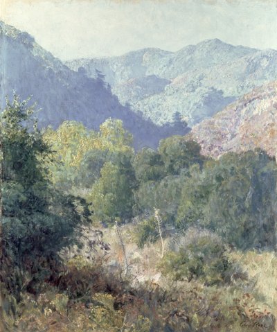 Udsigt over San Gabriel-bjergene af Guy Rose
