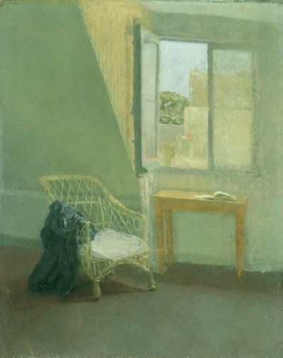 Et hjørne af kunstnerens værelse i Paris af Gwen John