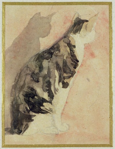Studie af en kat af Gwen John