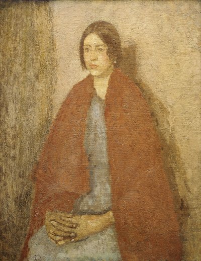 Ung kvinde i et rødt sjal, af Gwen John