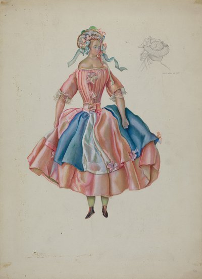 Dukke i kostume, ca. 1937. af Gwyneth King
