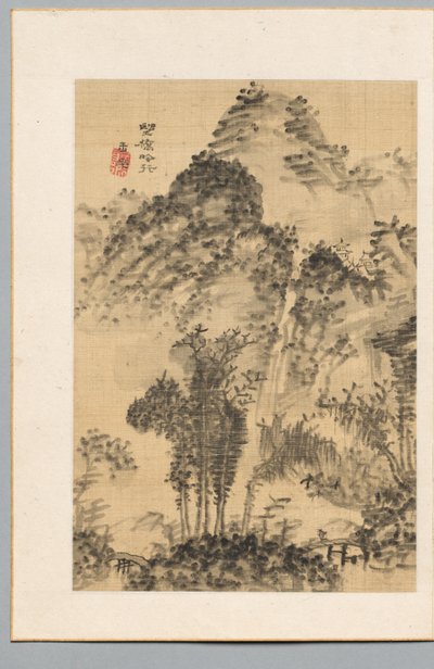 Wild Bridge, Poets Walk, slutningen af det 18.-begyndelsen af det 19. århundrede. af Uragami Gyokudo