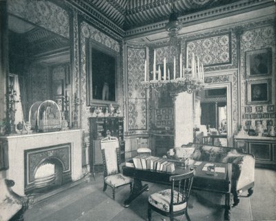 The Prince Consorts Writing Room i Buckingham Palace, c1899, 1901 af HN King