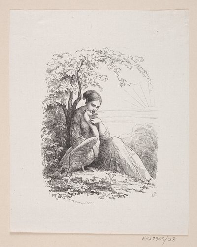 Illustration til "De vilde Svaner" i H.C. Andersen, "Eventyr og Historier", Bind 1 af H.P. Hansen