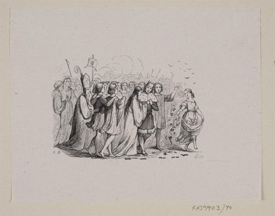 Illustration til "De vilde Svaner" i H.C. Andersen, "Eventyr og Historier", Bind 1 af H.P. Hansen