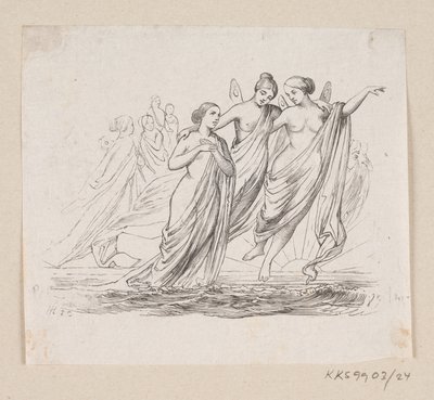 Illustration til "Den lille Havfrue" i H.C. Andersen, "Eventyr og Historier", Bind 1 af H.P. Hansen