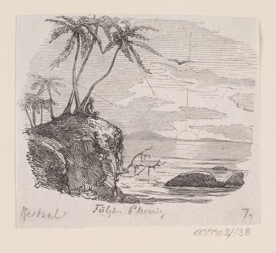 Illustration til "Fugl Phønix" i H.C. Andersen, "Eventyr og Historier", Bind 2 af H.P. Hansen