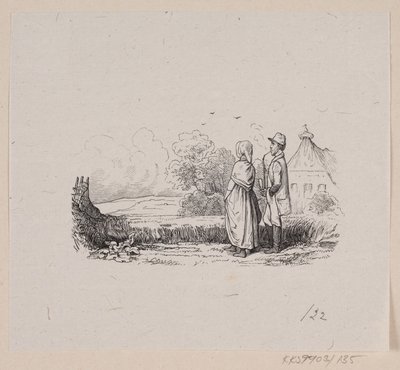 Illustration til "Hørren" i H.C. Andersen, "Eventyr og Historier", Bind 2 af H.P. Hansen