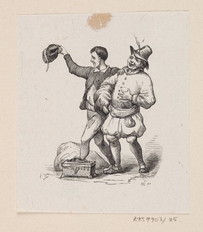 Illustration til "Kejserens nye Klæder" i H.C. Andersen, "Eventyr og Historier", Bind 1 af H.P. Hansen