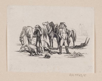 Illustration til "Lille Claus og store Claus" i H.C. Andersen, "Eventyr og Historier", Bind 1 af H.P. Hansen