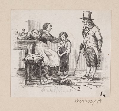 Illustration til "Metalsvinet" i H.C. Andersen, "Eventyr og Historier", Bind 1 af H.P. Hansen