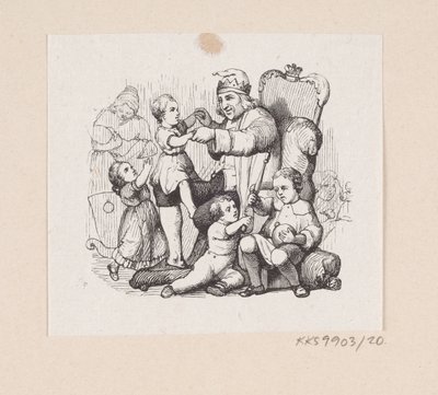 Illustration til "Reisekammeraten" i H.C. Andersen, "Eventyr og Historier", Bind 1 af H.P. Hansen