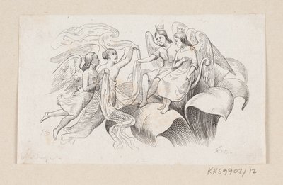 Illustration til "Tommelise" i H.C. Andersen, "Eventyr og Historier", Bind 1 af H.P. Hansen