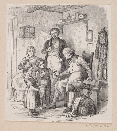 Illustration til "Under Piletræet" i H.C. Andersen, "Eventyr og Historier", Bind 2 af H.P. Hansen