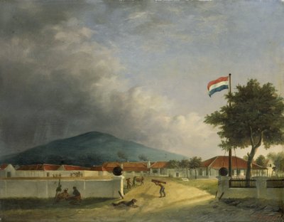 Kedawong Sugar Factory nær Pasuruan, Java af H.Th. Hesselaar