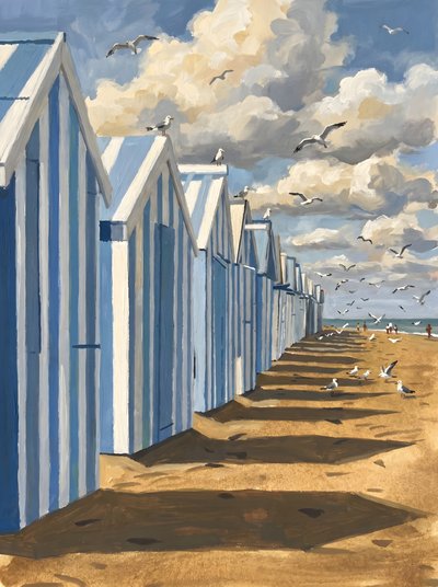 Strandhytter ved havet af HUGO