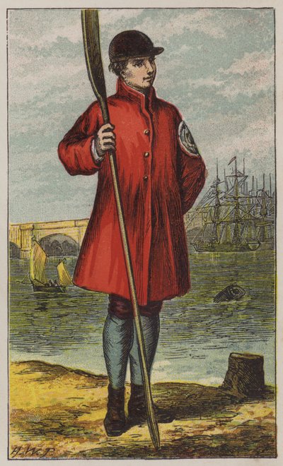 Waterman (farve litho) af H.W. (after) Petherick