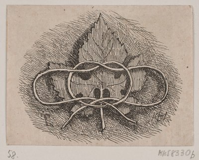 Trådslyngning over et blad af H. C. Henneberg