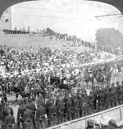 Procession af Maharajahs, Delhi, Indien, 1912. af H. D. Girdwood