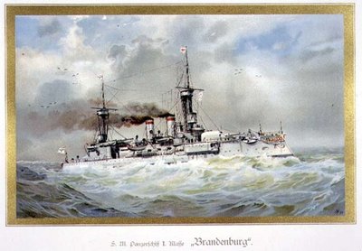 S.M. panserskib, I-klassen, "Brandenburg" (H.M. panserskib) af H. Graf